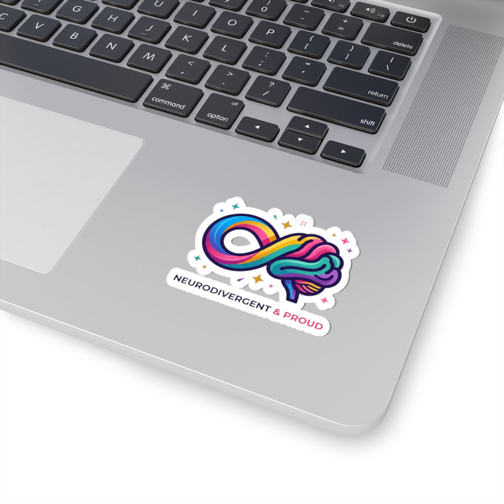 Neurodivergent & Proud Kiss-Cut Stickers | Autistic Pride, Sensory-Friendly