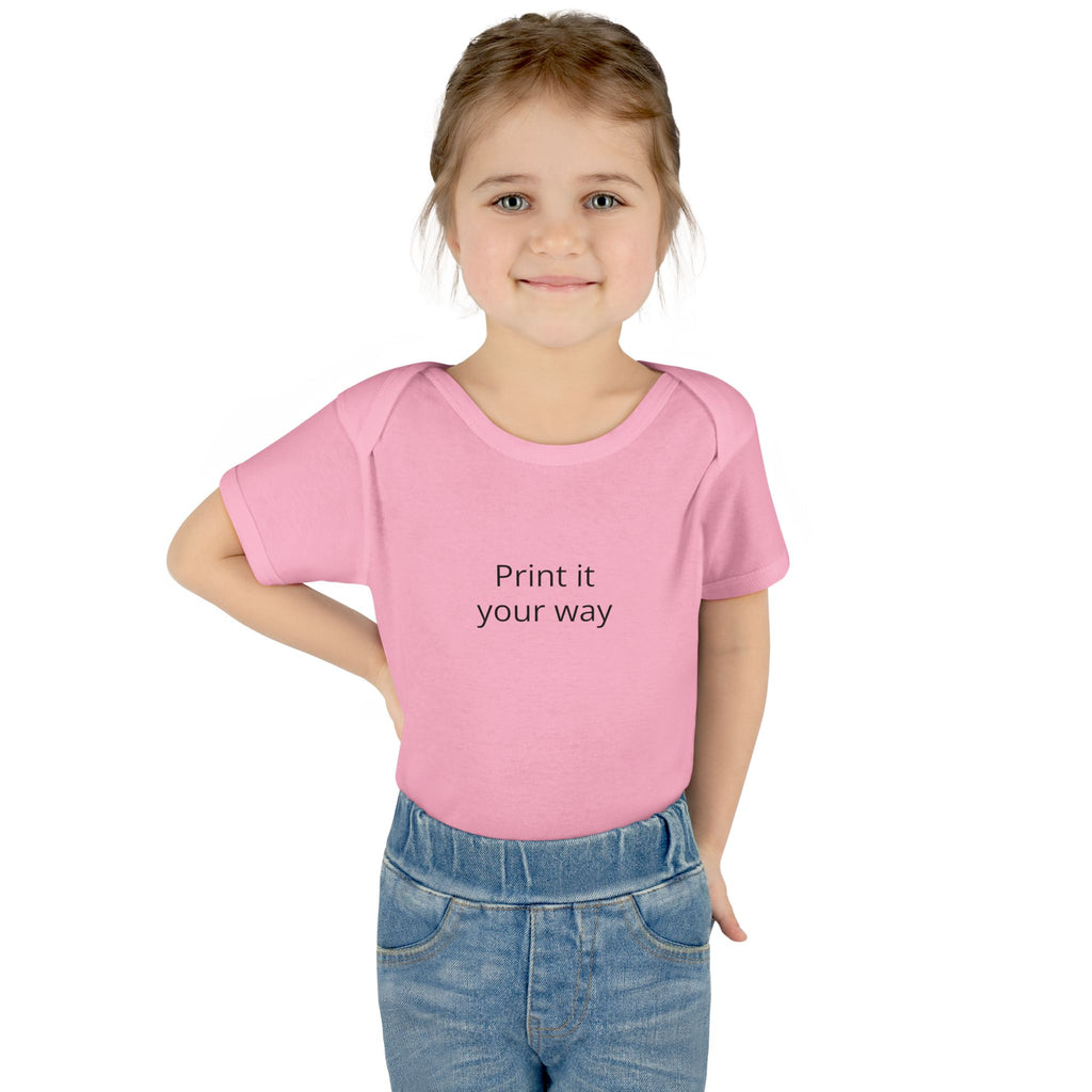 Infant Bodysuit — Customizable Baby One-Piece ("Print it your way")