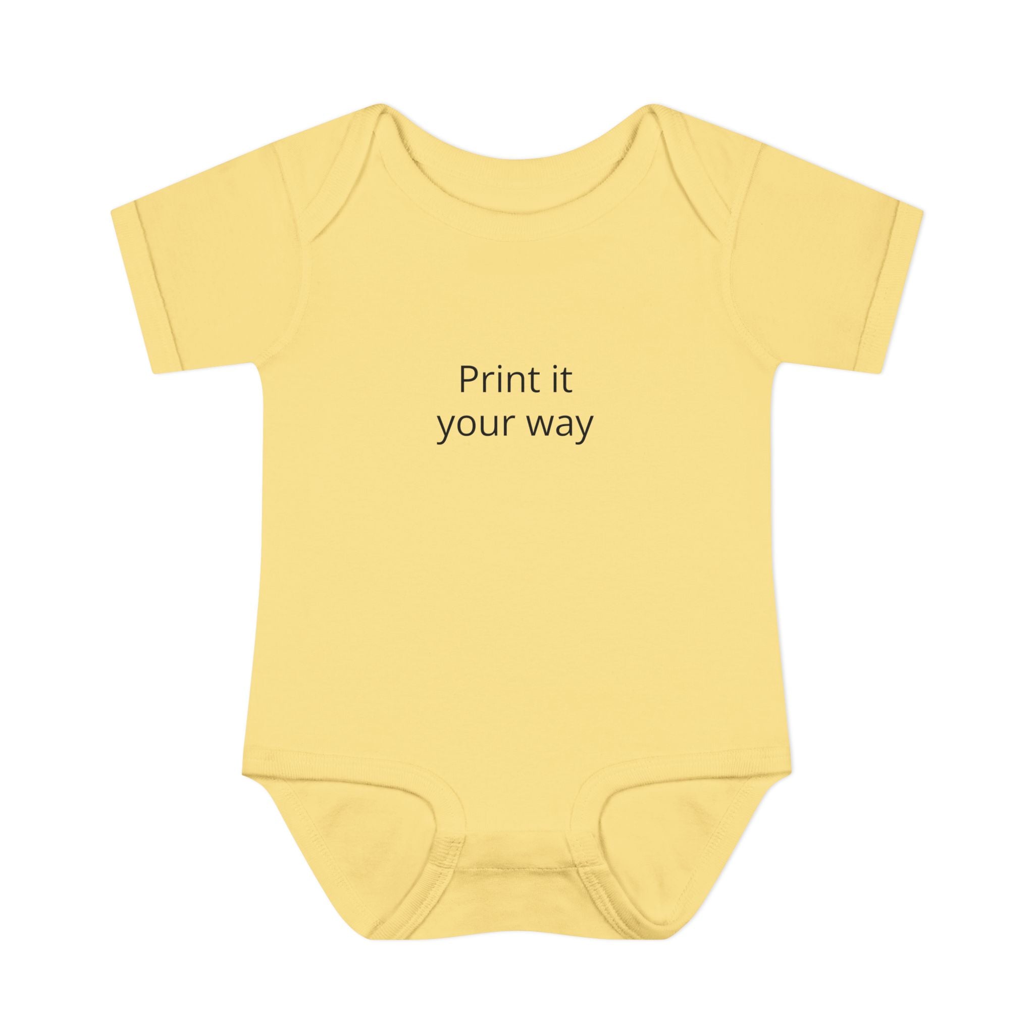 Infant Bodysuit — Customizable Baby One-Piece ("Print it your way")