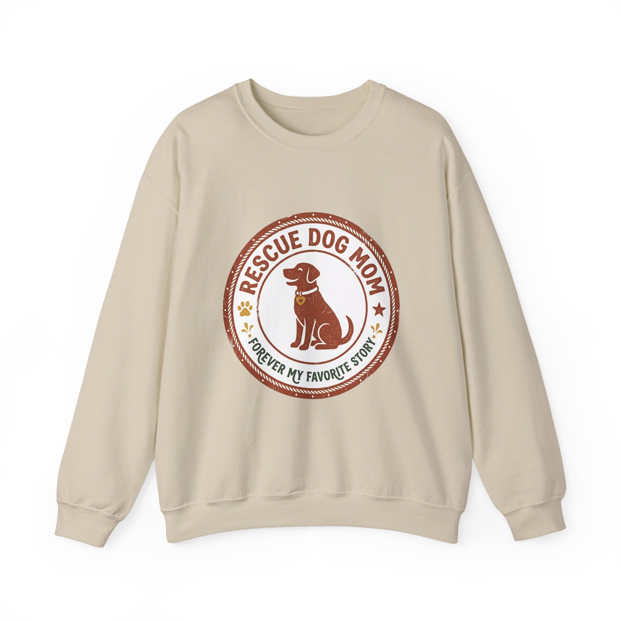 Rescue Dog Mom Crewneck Sweatshirt | rescue pride, fur baby