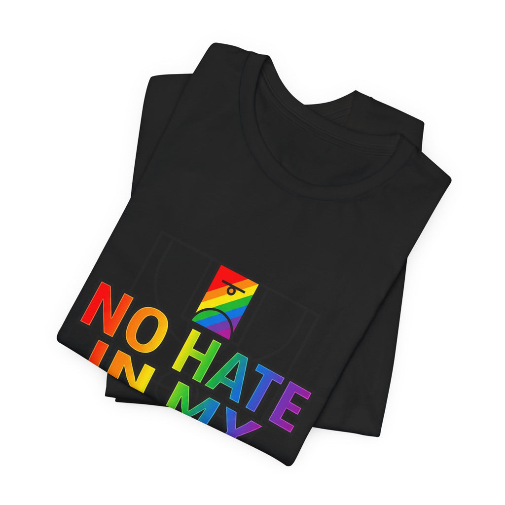 No Hate In My Paint Tee | queer basketball, inclusion, pride protest wear