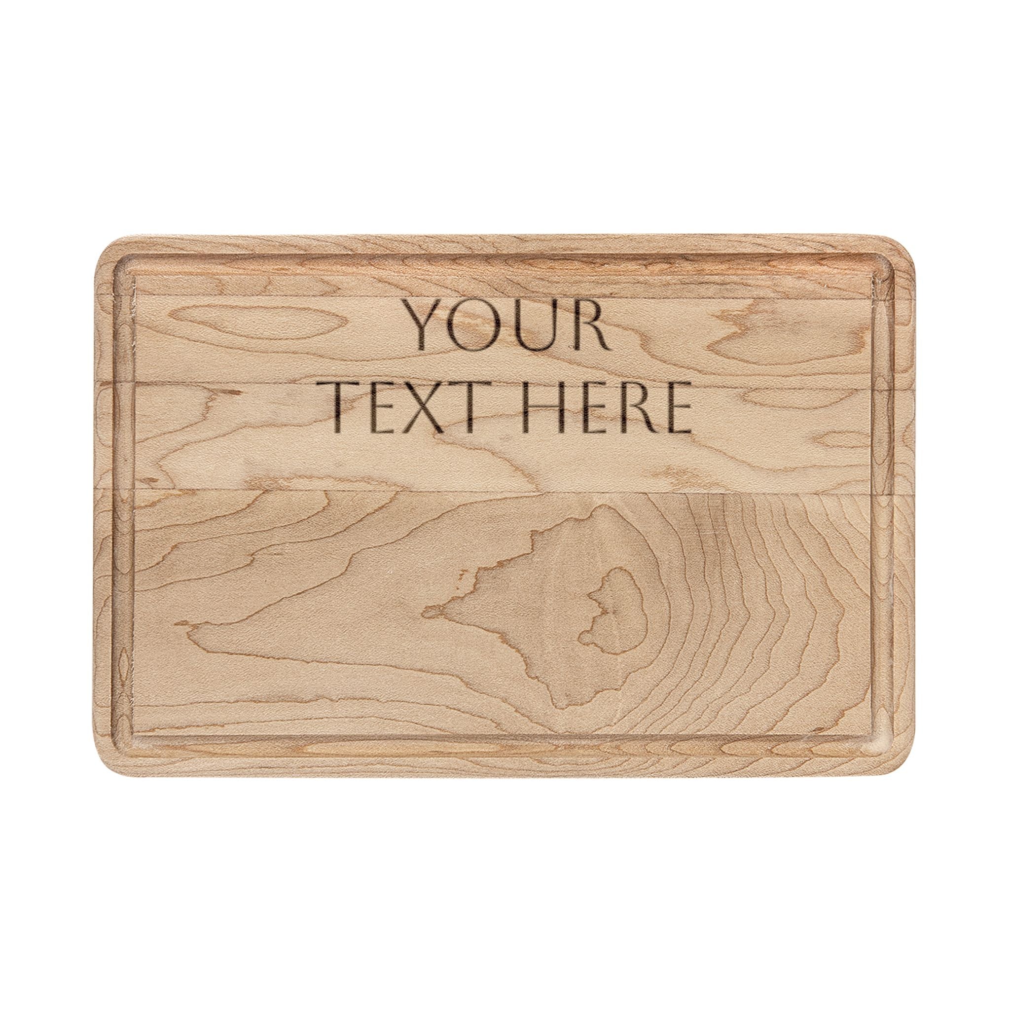 Personalized Engraved Wooden Cutting Board — Custom Engraving