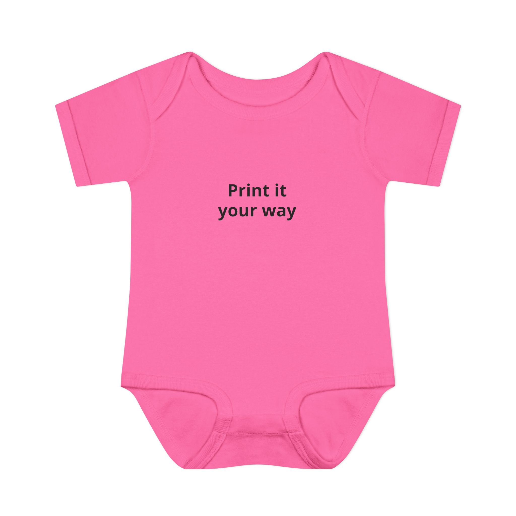 Infant Bodysuit — Customizable Baby One-Piece ("Print it your way")