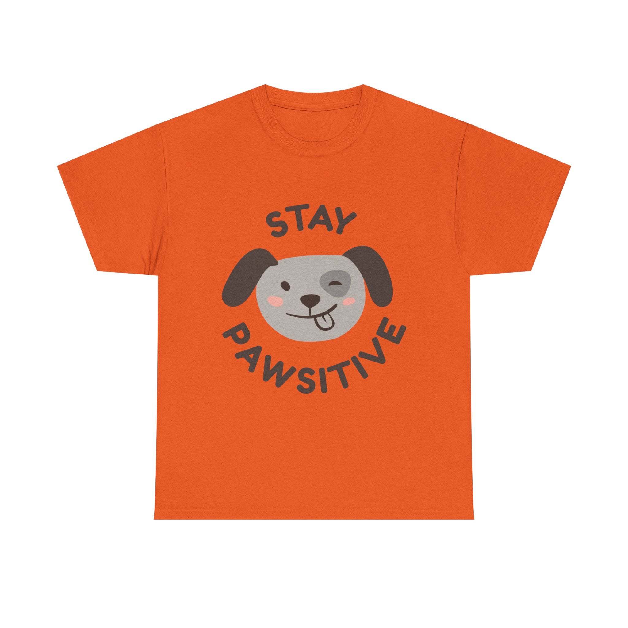 Stay Pawsitive Dog T-Shirt — Cute Positive Pet Tee