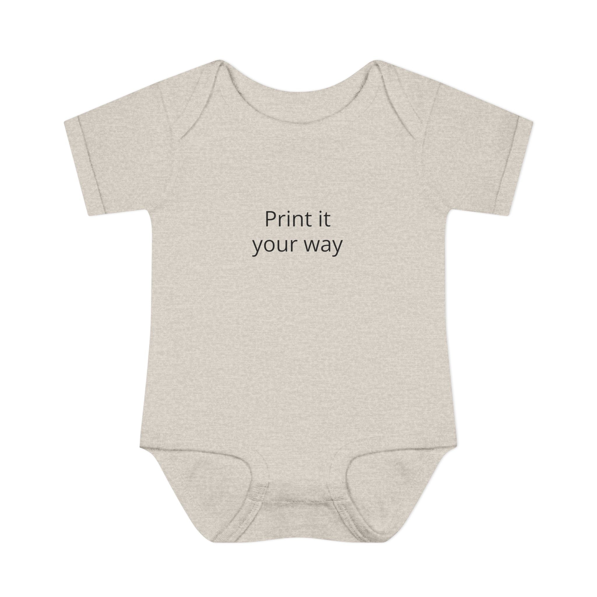 Infant Bodysuit — Customizable Baby One-Piece ("Print it your way")