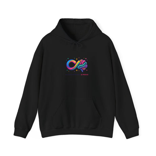 Autistic Pride Infinity Brain Hoodie | neurodiversity, affirming