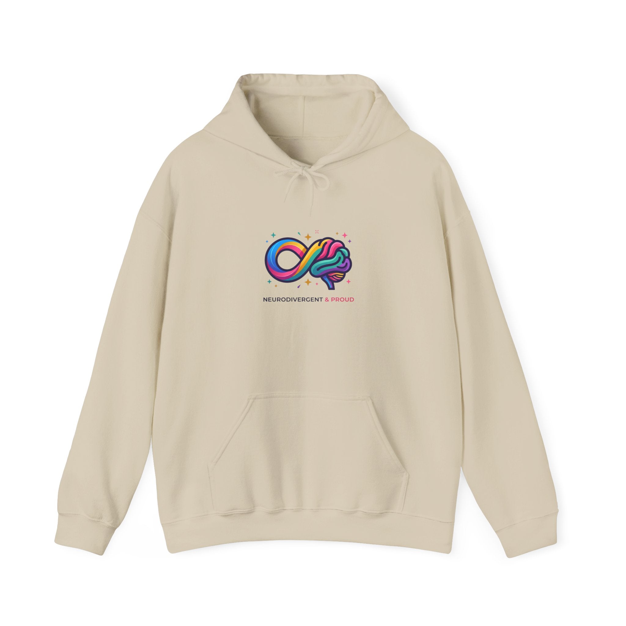 Autistic Pride Infinity Brain Hoodie | neurodiversity, affirming