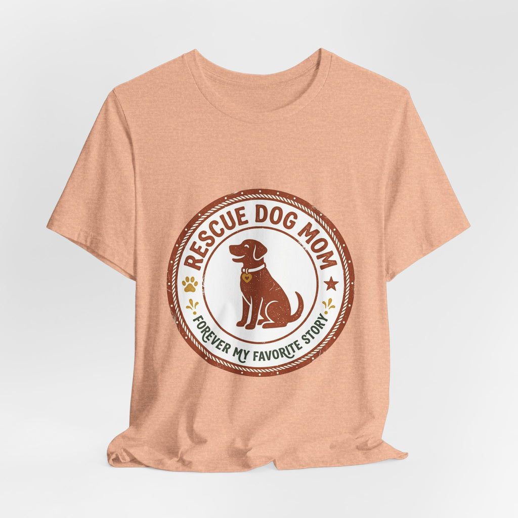 Rescue Dog Mom Tee | rescue pride, fur baby shirt
