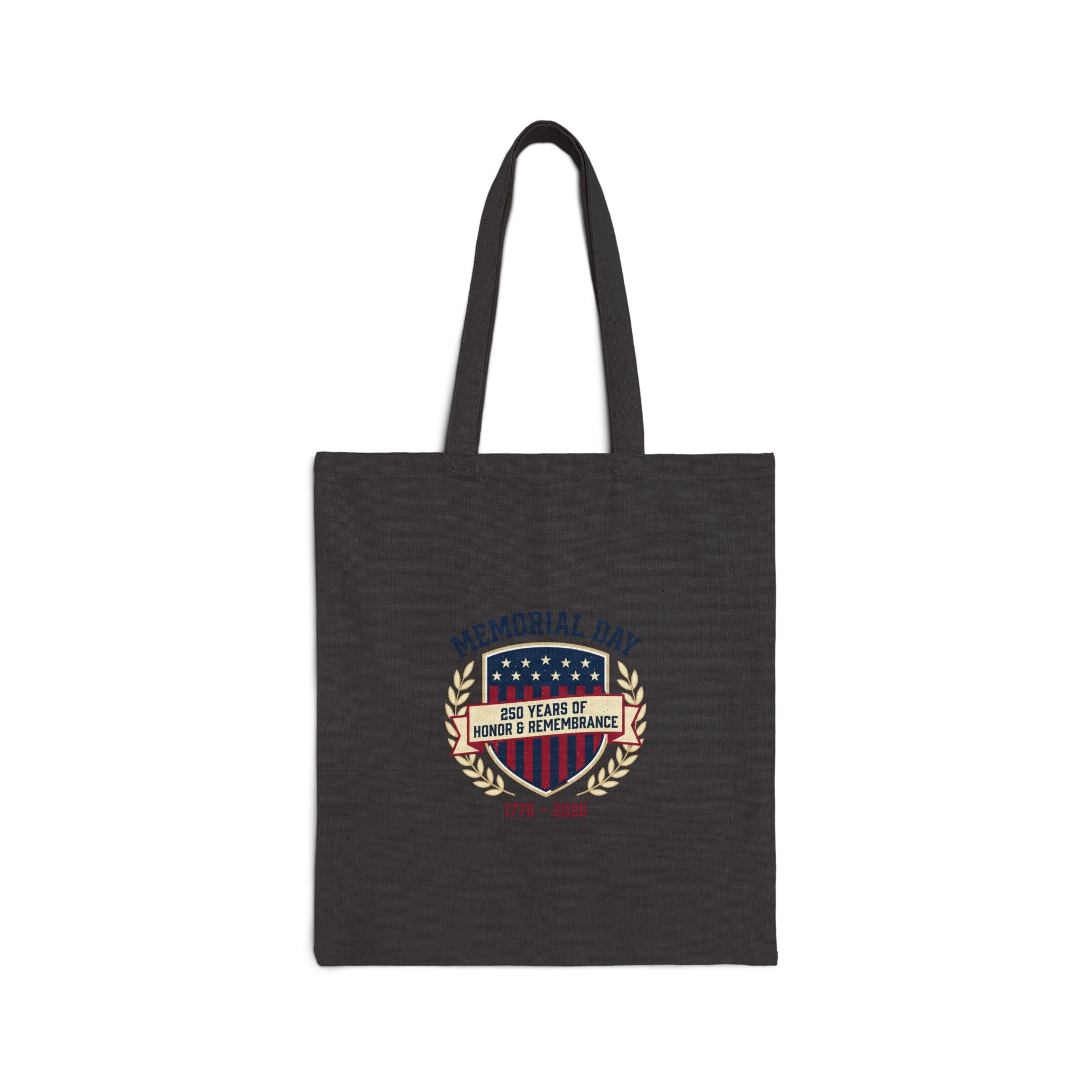 Memorial Day USA 250 Tote, 1776–2026 Vintage Patriotic Canvas