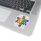 No Hate in My Paint Sticker | queer basketball, pride protest