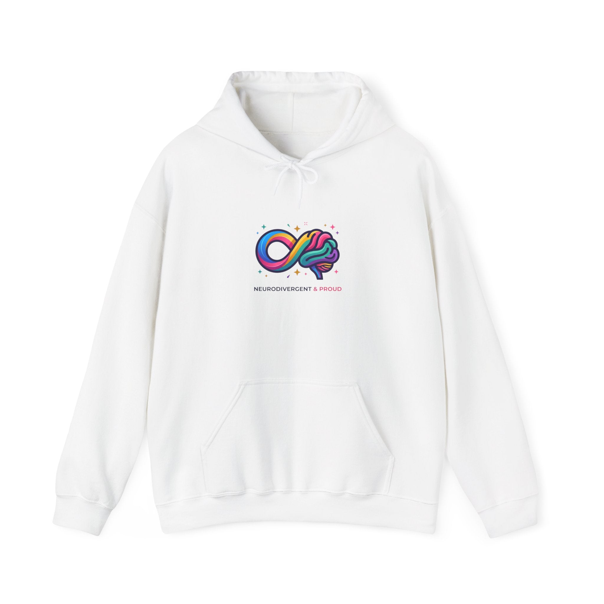 Autistic Pride Infinity Brain Hoodie | neurodiversity, affirming