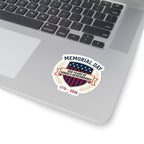 Memorial Day 1776–2026 Shield Sticker | USA 250 Vintage Patriotic