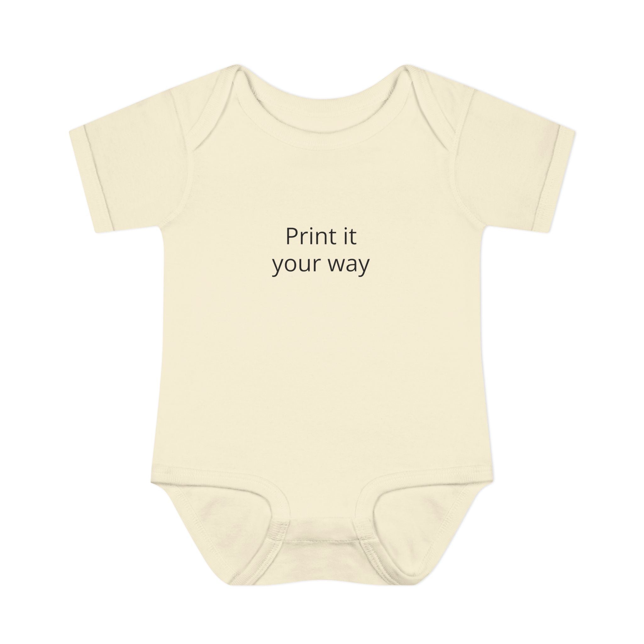 Infant Bodysuit — Customizable Baby One-Piece ("Print it your way")