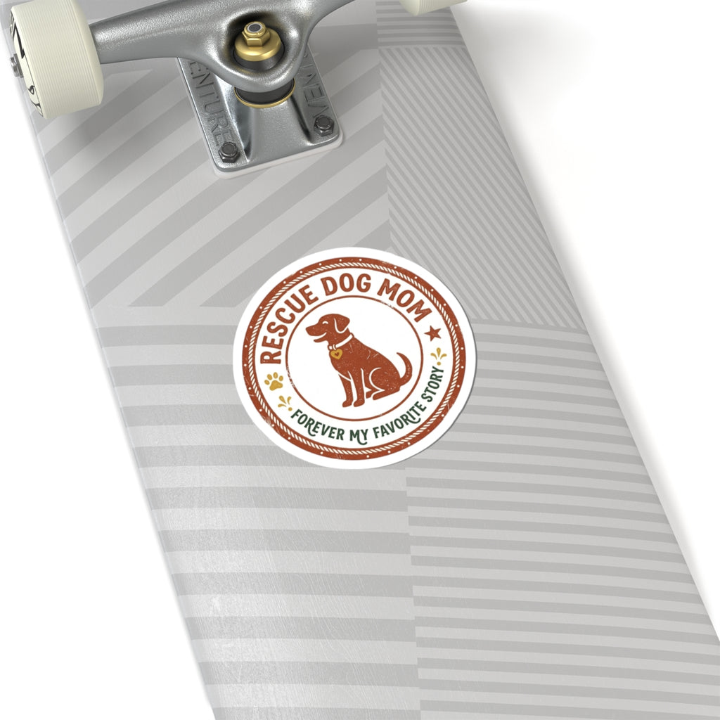 Rescue Dog Mom Sticker | rescue pride, fur baby decal