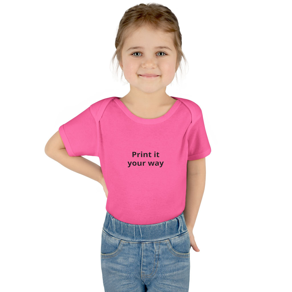 Infant Bodysuit — Customizable Baby One-Piece ("Print it your way")