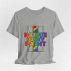 No Hate In My Paint Tee | queer basketball, inclusion, pride protest wear