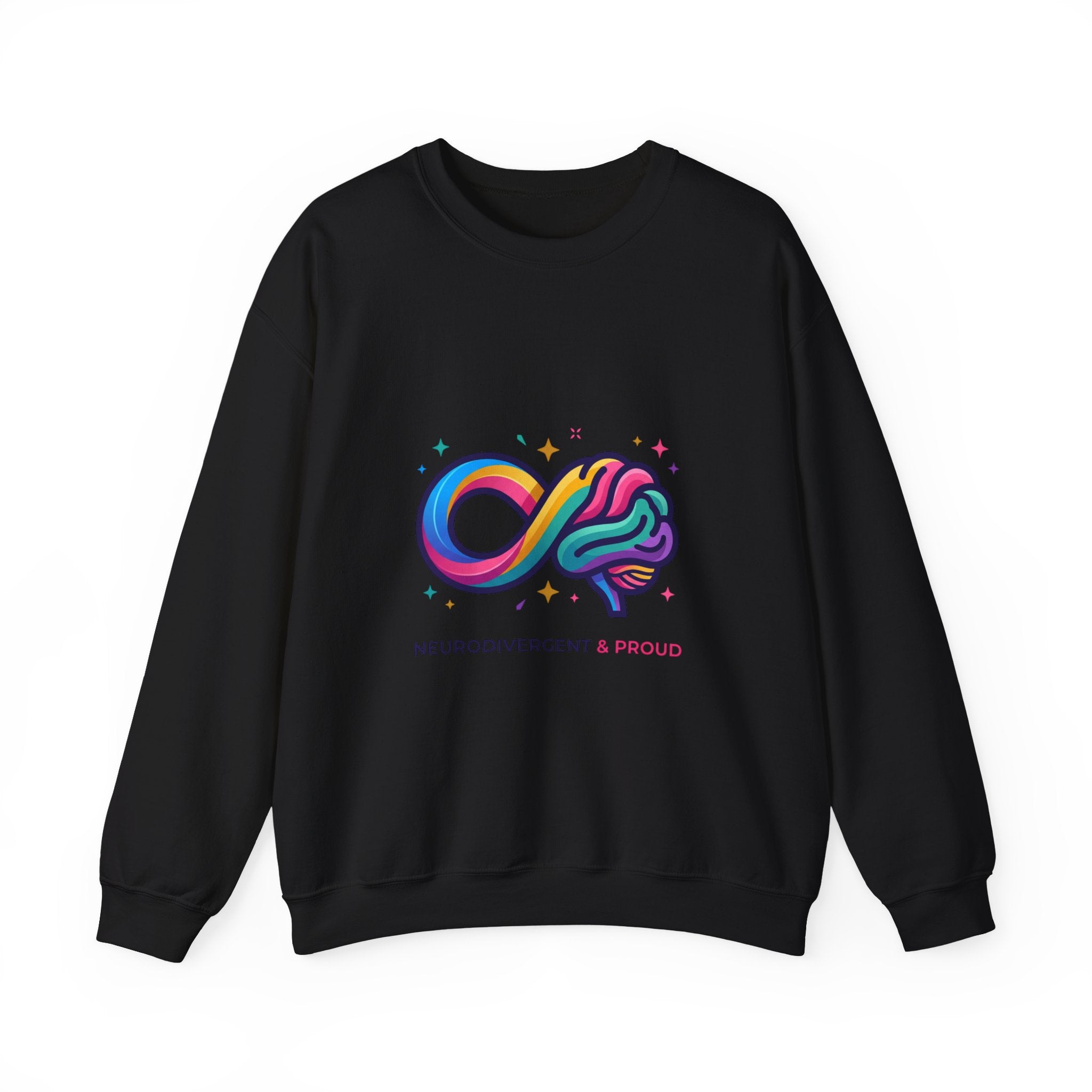 Neurodivergent & Proud Infinity Logo Sweatshirt, autistic pride, affirming