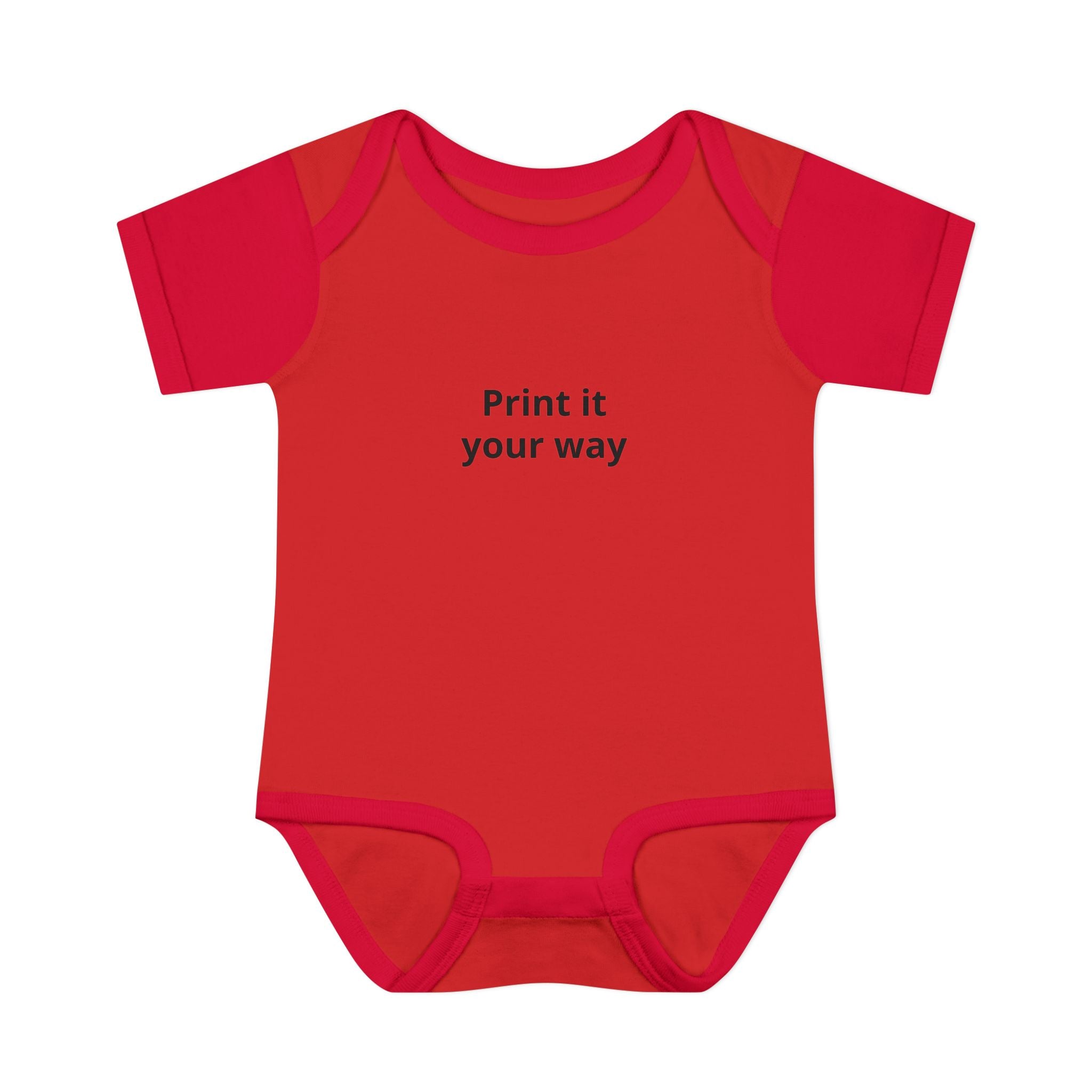 Infant Bodysuit — Customizable Baby One-Piece ("Print it your way")